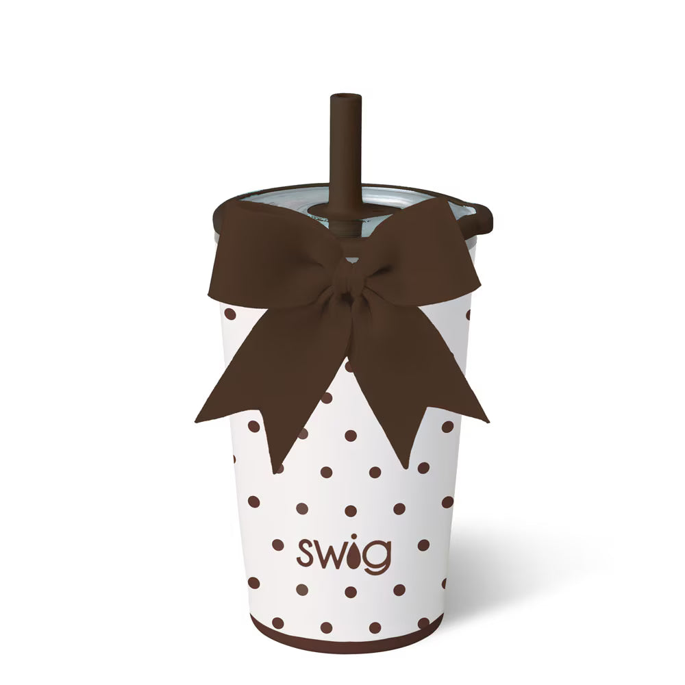 Mocha Dots Party Cup Sipper 14oz