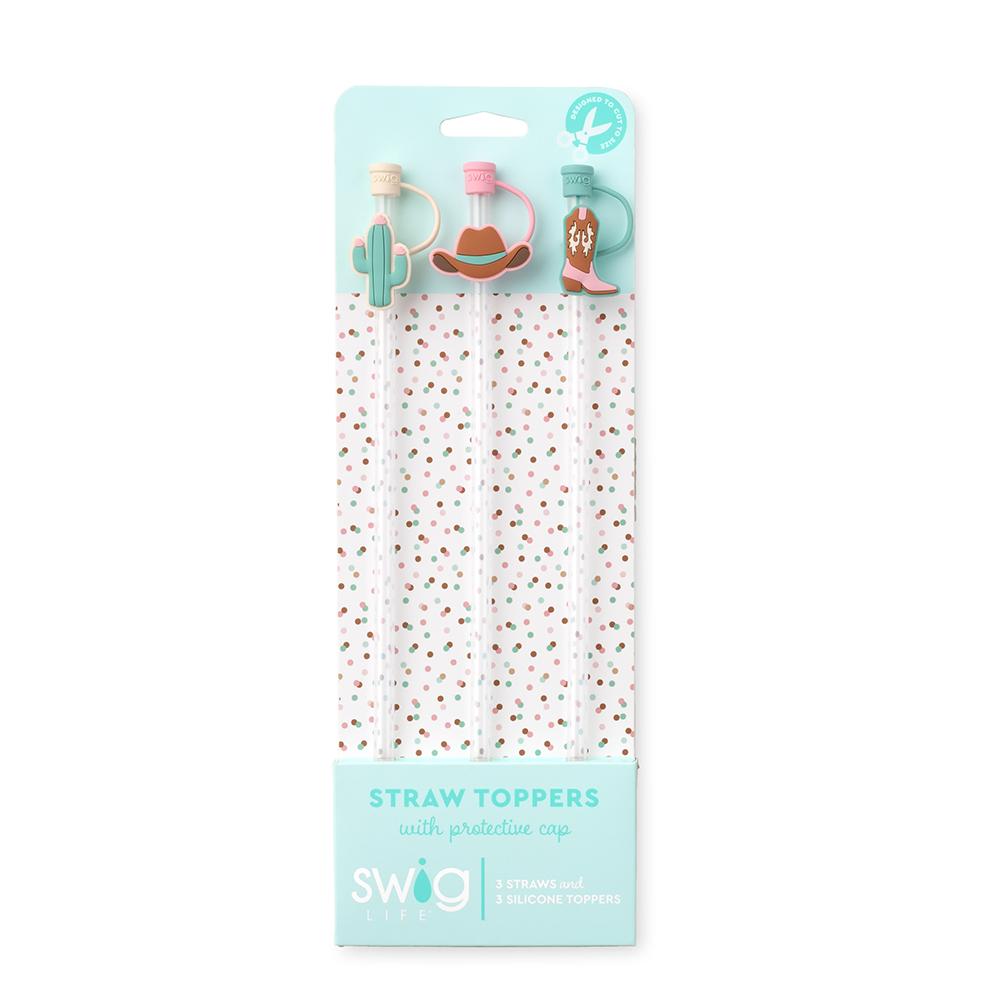 Giddy Up Straw Topper Set