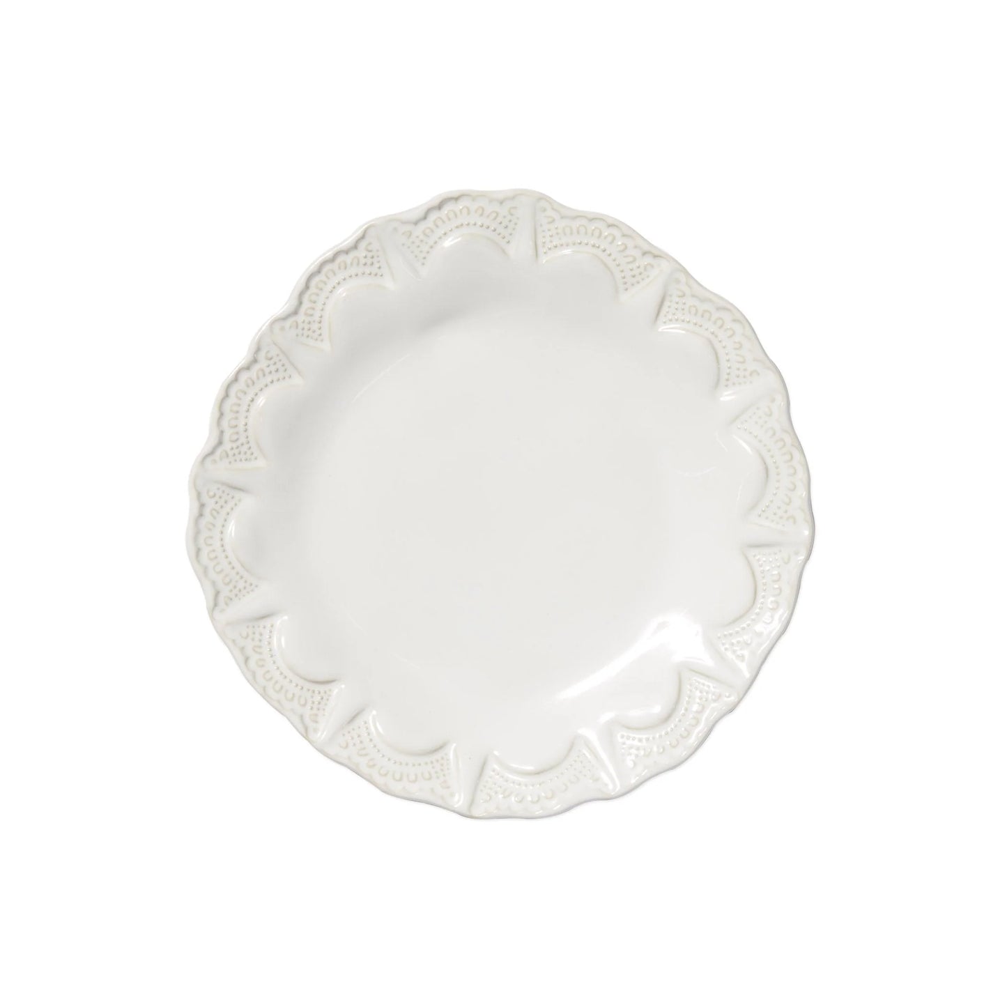 Vietri Incanto Stone White Dinner Plate