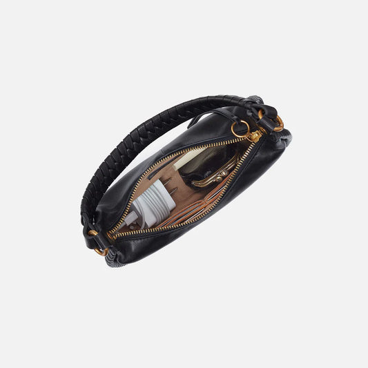 Mia Crescent Small Hobo in Black