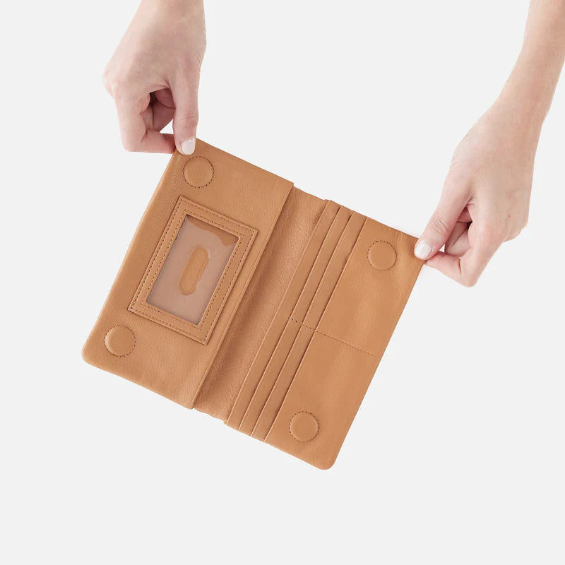 Lumen Continental Wallet in Timber Brown
