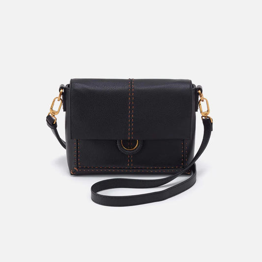 Austin Flap Crossbody in Black