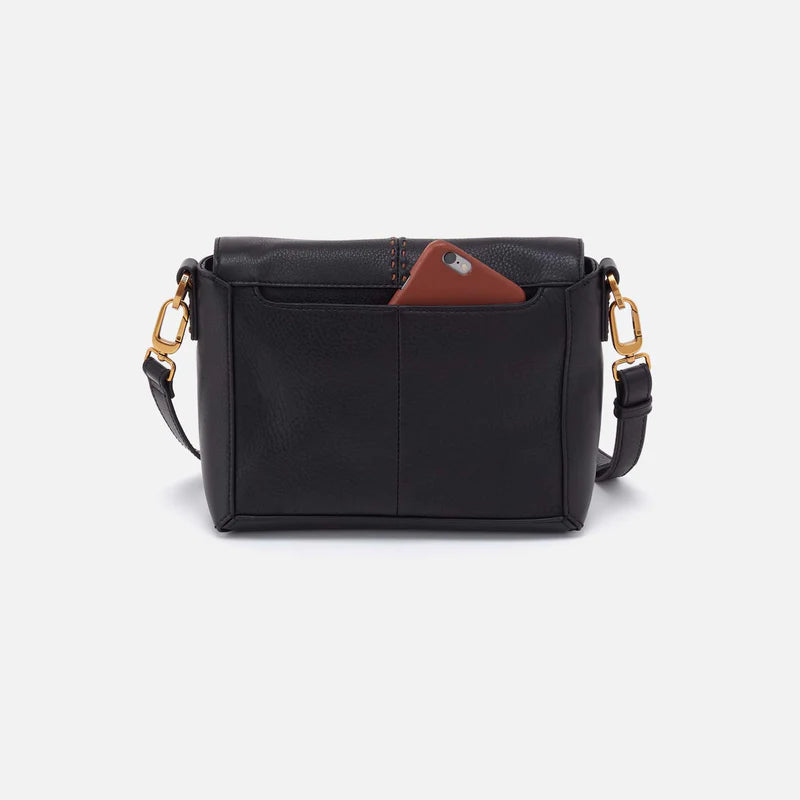 Austin Flap Crossbody in Black