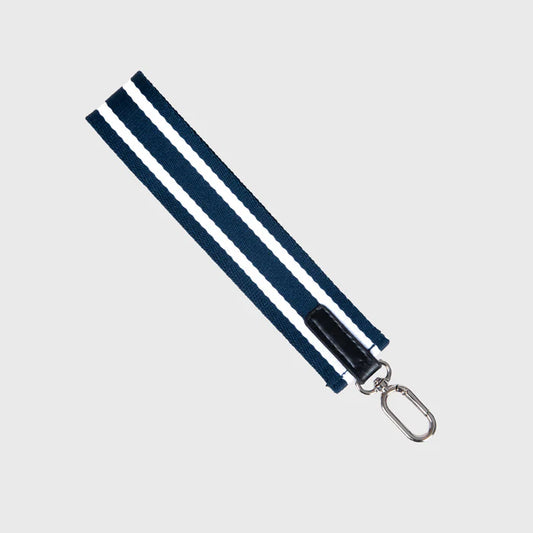 On Hand Wrist Strap Navy & White