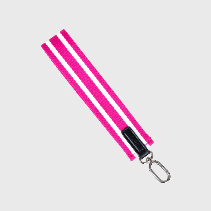 On Hand Wrist Strap Red Violet and White
