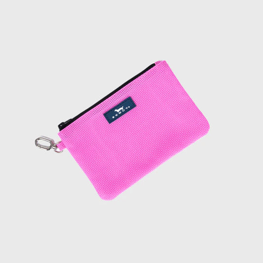 The Carly Pouch in Red Violet Woven