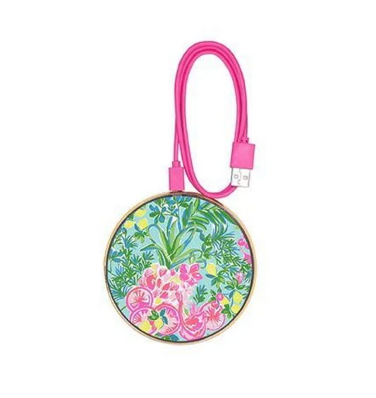 Wireless Charging Pad in Fruity Flamingo