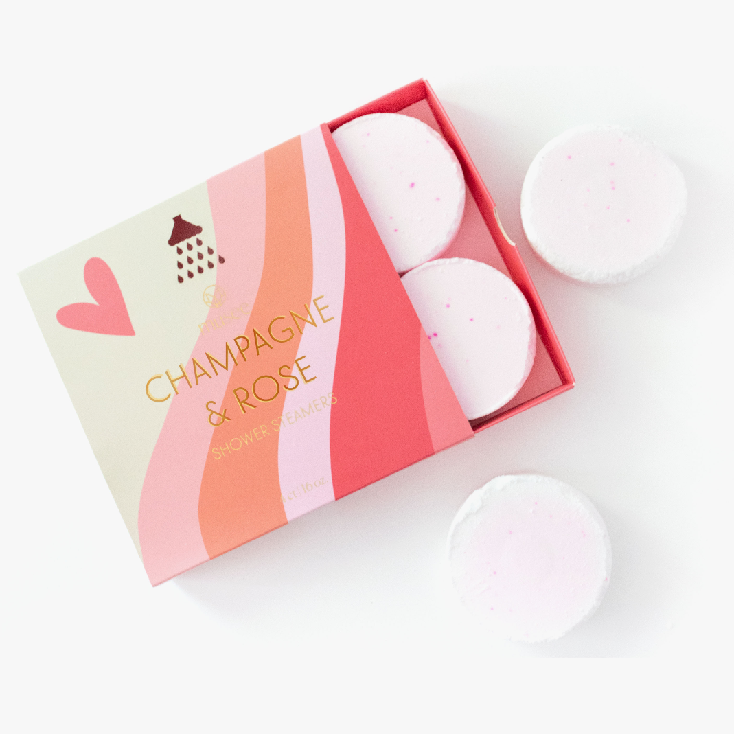 Champagne & Rose Shower Steamers Set of 4