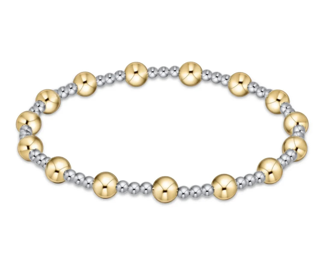 Classic Sincerity Pattern 5mm Bead Bracelet - Extends