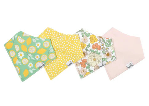 Lemon Bandana Bib Set (4-Pack)