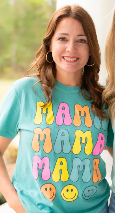 Mama Tshirt in Seafoam