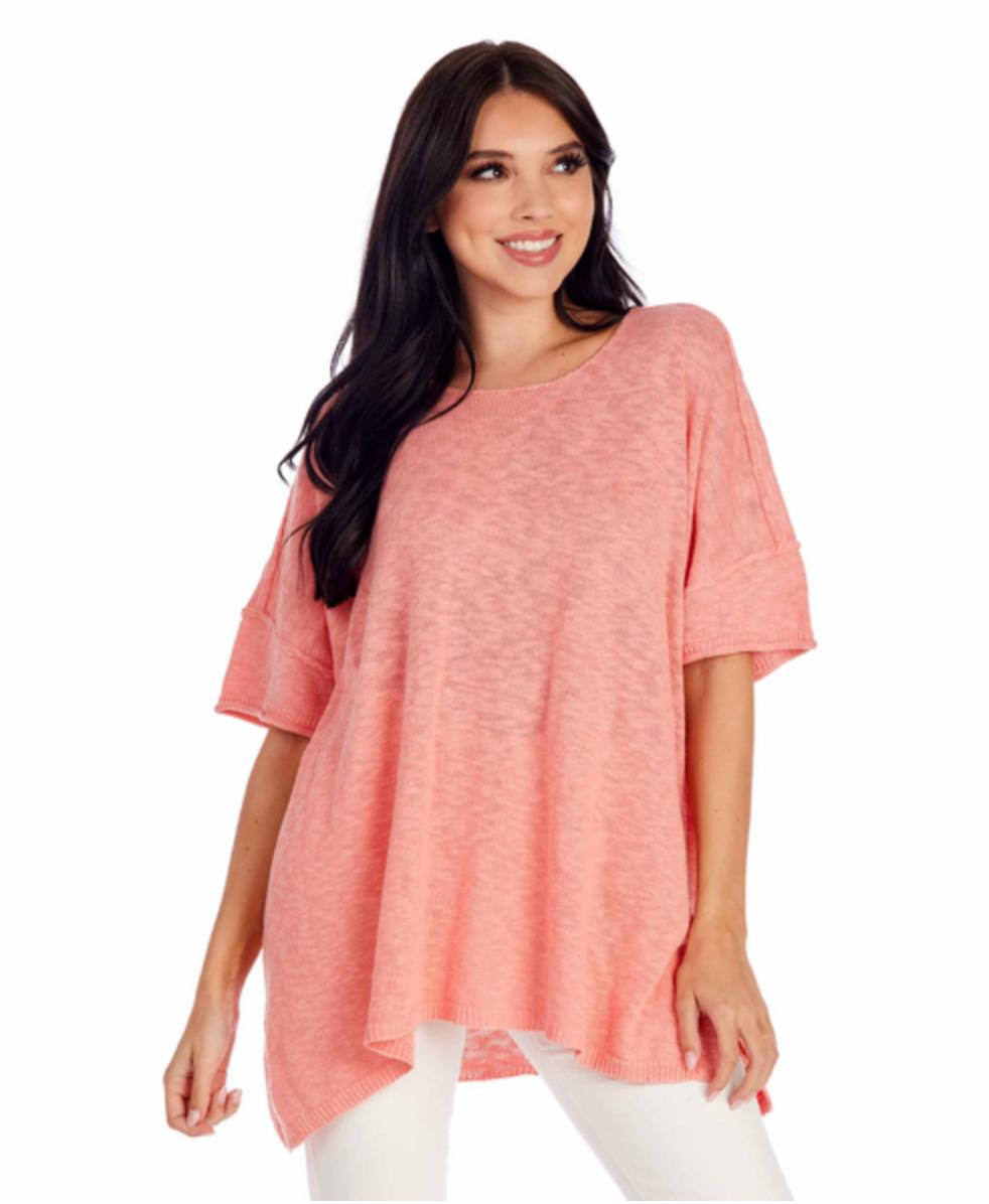 Evan Top in Coral