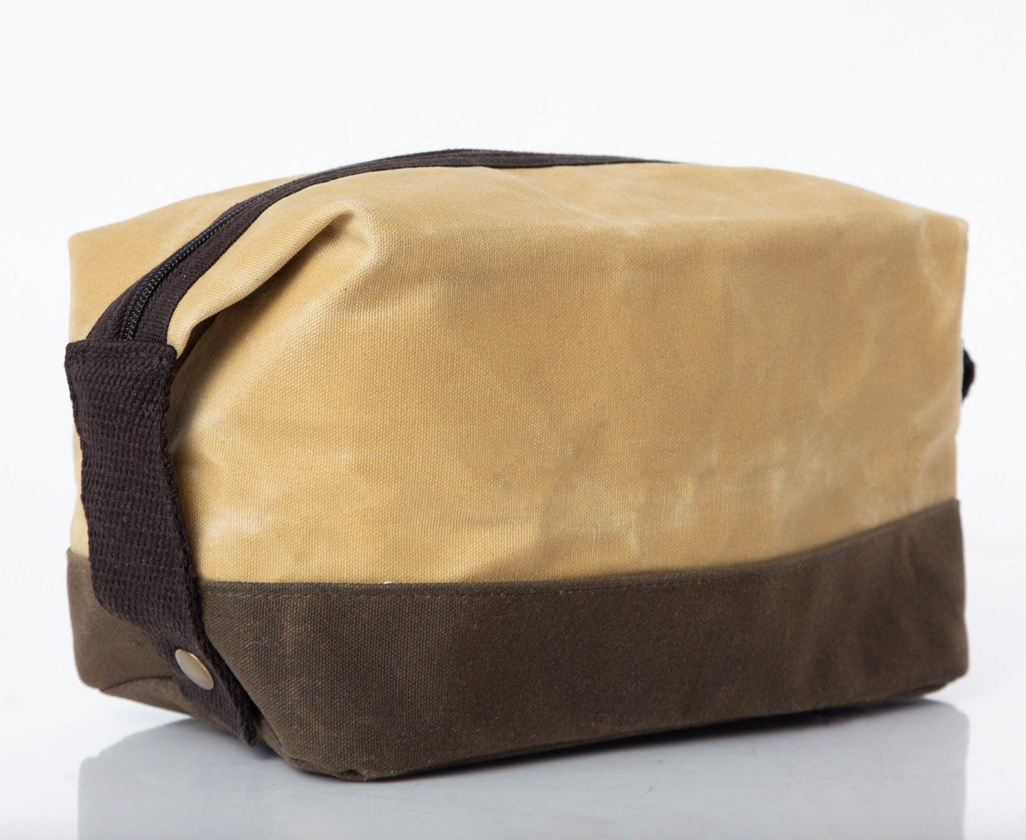 Waxed Dopp Kit in Bone