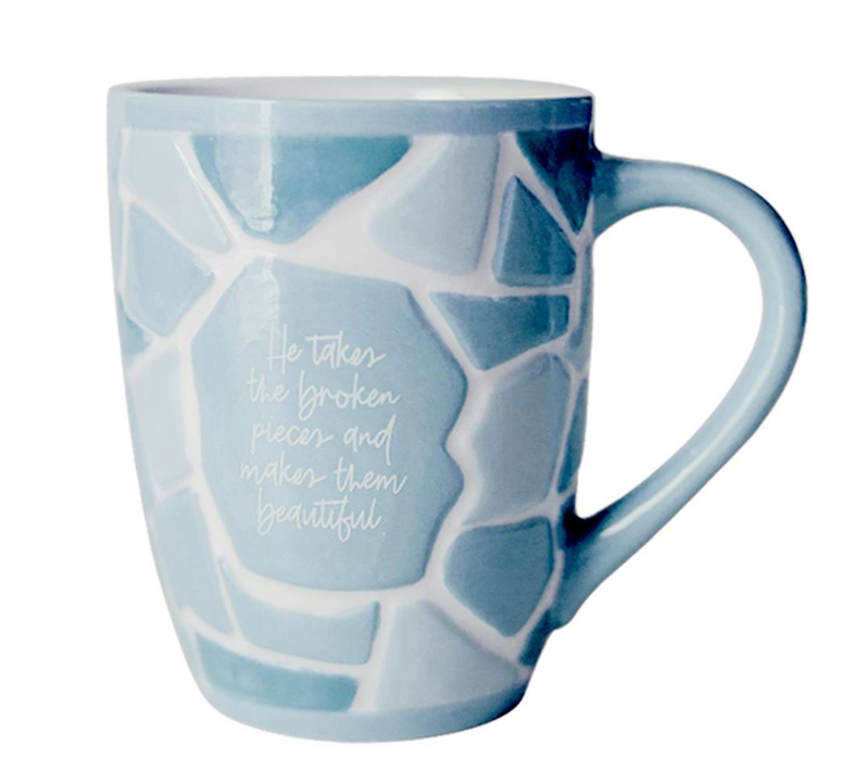 Mended Soul Mug in Mosaic Blue