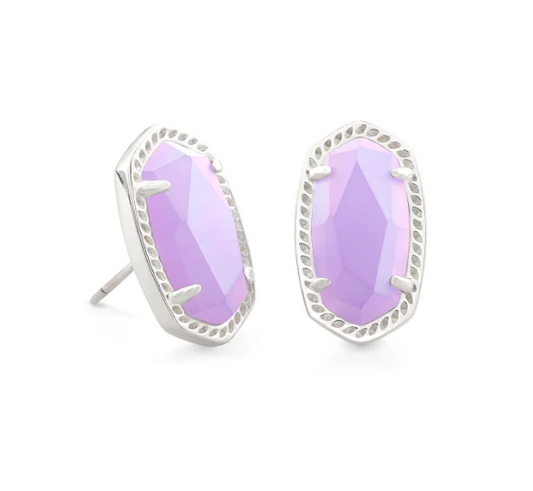 Ellie Earring Matte Iridescent Lilac