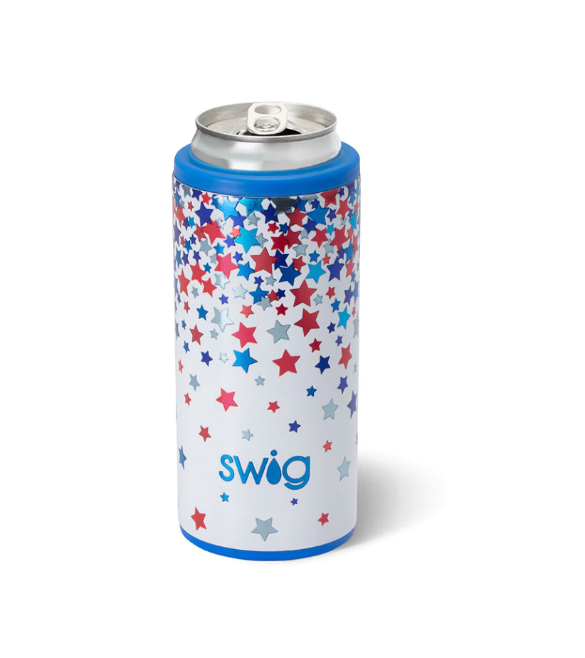 12oz Star Spangled Skinny Can Cooler