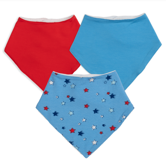 Red, White & Bluetiful Bandana Bib Set of 3