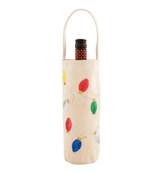 Sequin Lights Wine Bag