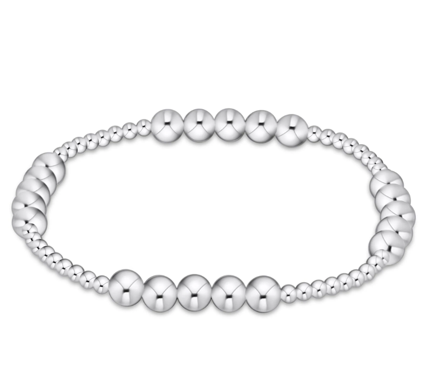 CLASSIC BLISSFUL PATTERN 2.5MM BEAD BRACELET - 5MM STERLING