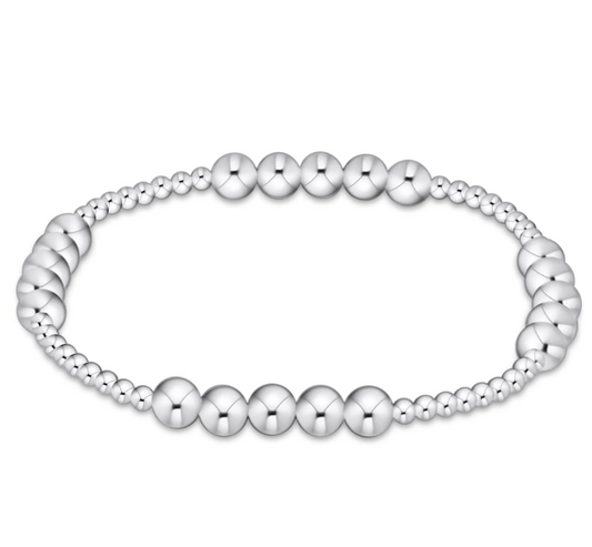 CLASSIC BLISSFUL PATTERN 2.5MM BEAD BRACELET - 5MM STERLING