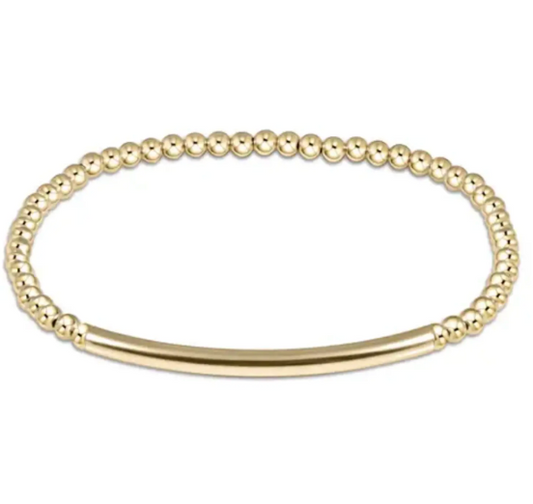 CLASSIC GOLD 3MM BEAD BRACELET - BLISS BAR SMOOTH
