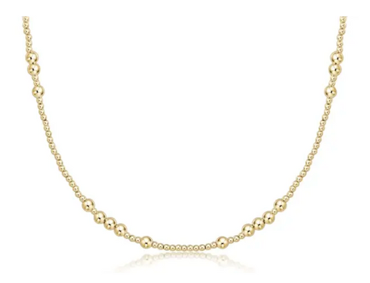 17" CHOKER HOPE UNWRITTEN - 4MM GOLD