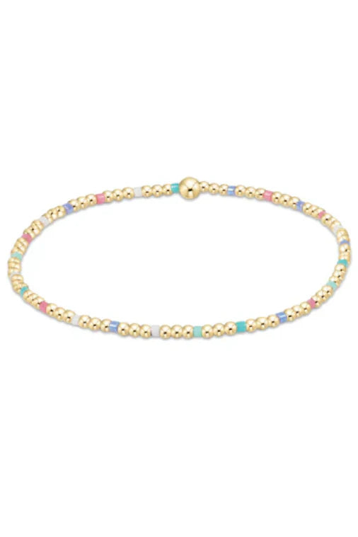 Hope Sincerity Pattern 2mm Bead Bracelet - Hot Mess SS25