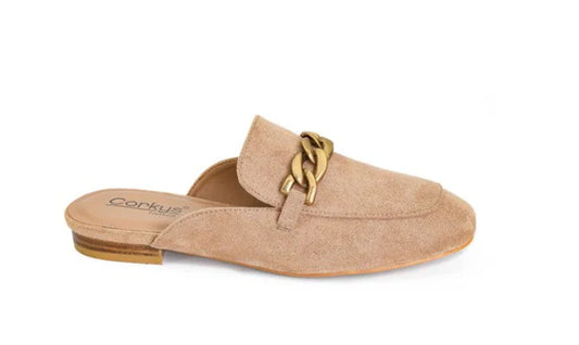 Keepsake in Camel Faux Suede