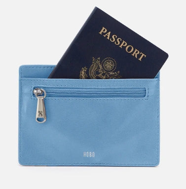 Slide Card Case in Faded Denim