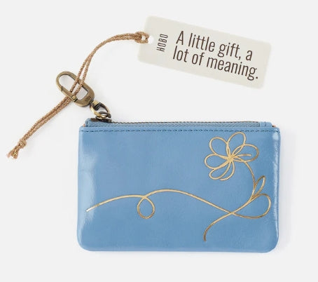 Sentiment Pouch in Faded Denim Flower