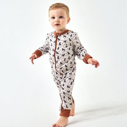 BABY ZIP UP DUCKS AND DOGS