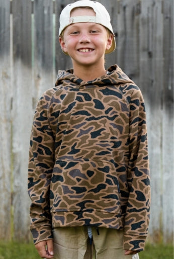 YOUTH FLEECE HOODIE GAUGE CAMO