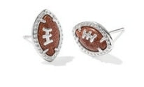 FOOTBALL STUD EARRINGS