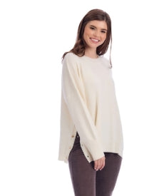 Noralee Button Sweater Cream