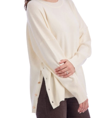 Noralee Button Sweater Cream
