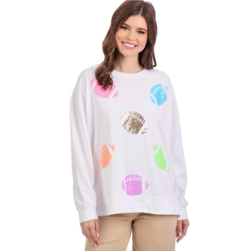 Football Sparkle Sweatshirt