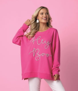 Hey Boo Sparkle Sweatshirt