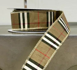 Burberry Checks with Gold Lame Ribbon