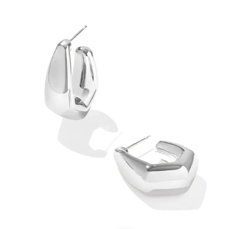 KAIA SMALL HOOP EAR RHOD METAL