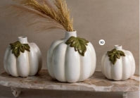 Ceramic Pumpkin Bud Vase