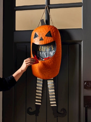 Jack-O-Lantern Candy Door Hanger