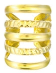 Gold Bead Spacer with Design