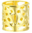 Gold Bead Spacer with Design