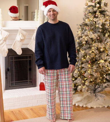 Annie Family Plaid Christmas Pajamas - Men's Pants