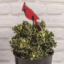 Christmas Plant Glass Stakes