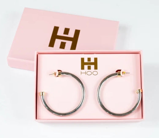 Hoo Hoops in Silver with Gold