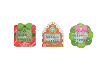 Holiday Glitzy Gems Stick On Earrings