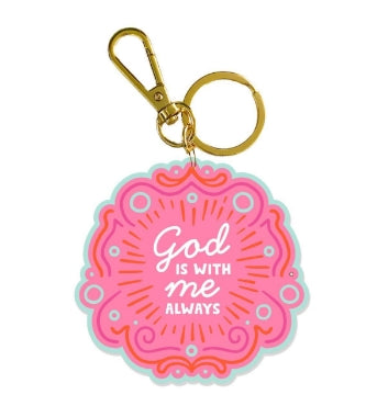 God is With Me Acrylic Keychain