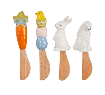 Easter Stoneware Handle Spreaders