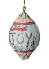 3.5" Hand Painted Paper Mache Ornament